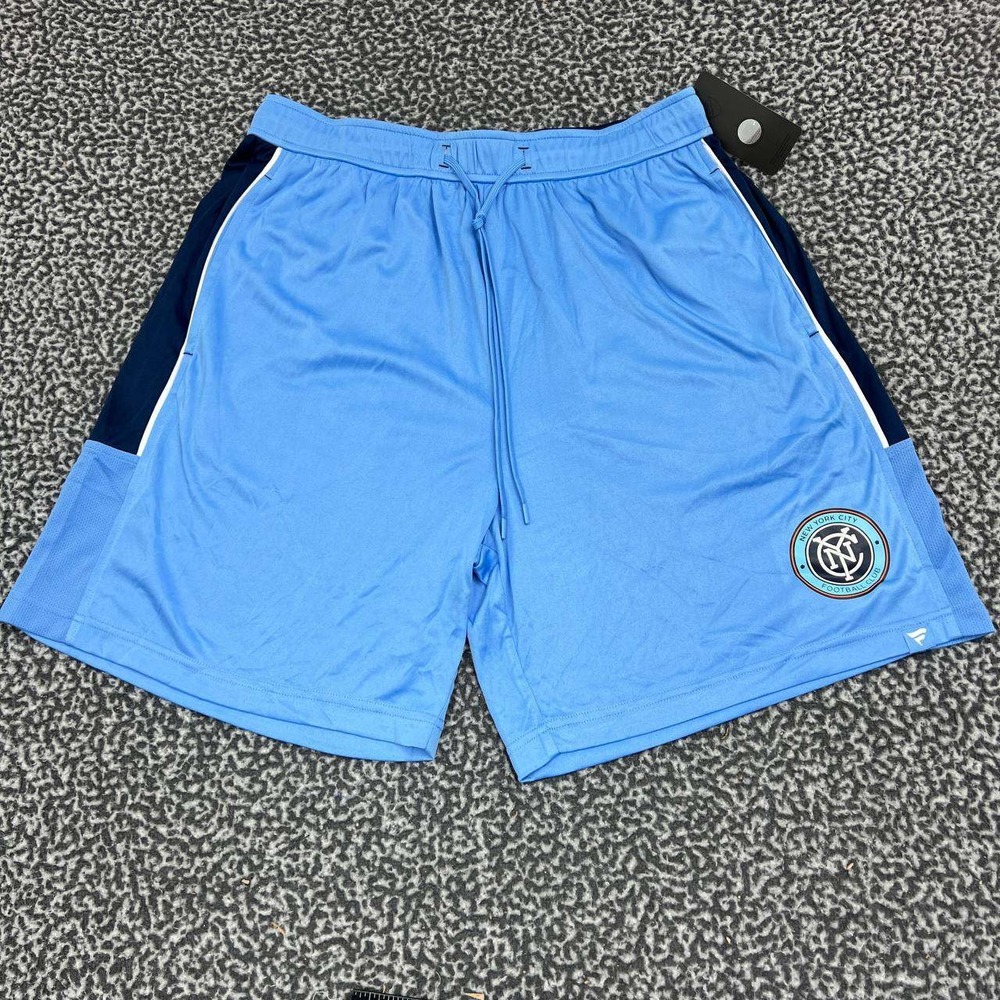New York City FC Athletic Shorts Men Large Fanatics Drawstring Size 30‎ New L